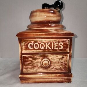 Vintage 1960s McCoy USA Coffee Grinder Cookie Jar